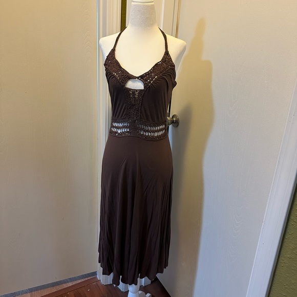 Halterneck Tie Dress Size:XS - Picture 2 of 4